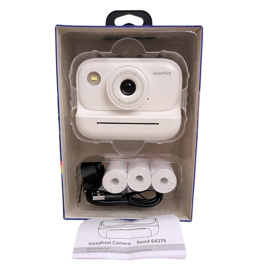 Vivitar Instaprint 64379-WHT 12.0MP Digital Camera White New Open Box